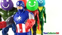 Play-Doh Superhero Lollipops Finger Family Nursey Rhymes Smiley Faces Learning Colors for Kids
