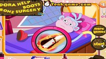 Dora The Explorer Doctor - Boots Leg Surgery Dora Cartoon Game For Children