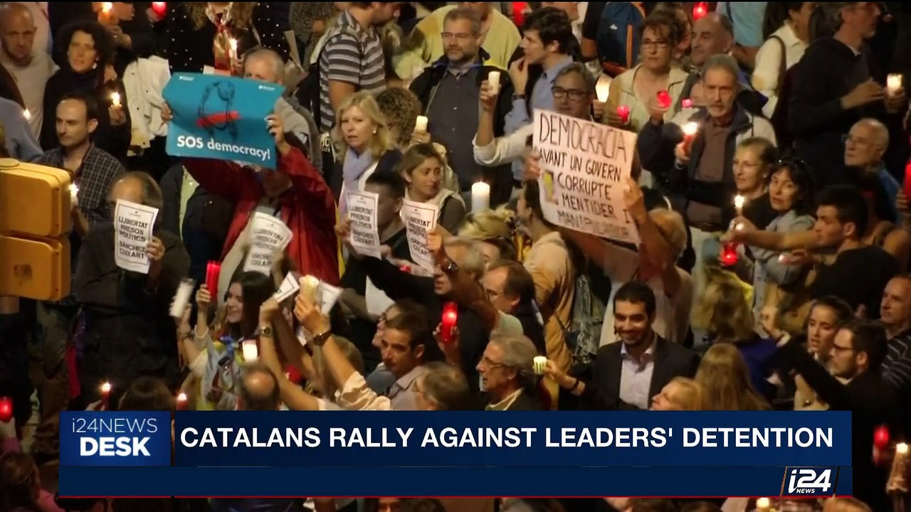 i24NEWS DESK | Catalans rally against leaders'detention | Wednesday , October 18th 2017