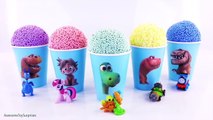 Finding Dory Good Dinosaur Spiderman PJ Masks Play-Doh Ice Cream Foam Cups Learn Colors Episodes