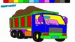 Construction truck coloring pages | Learn color for children and color monster truck | KidsTV Jacky