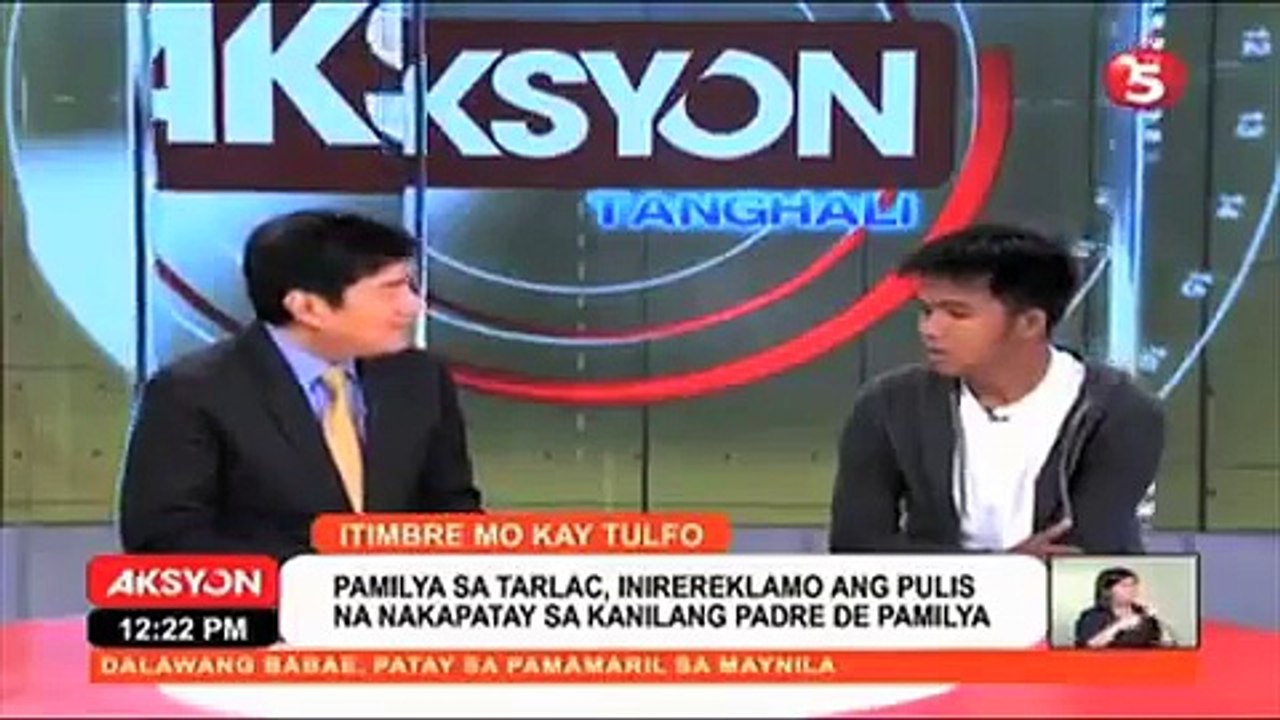 PAMILYA, NIRATRAT NG M16 AT 9MM NG PULIS NA NAGHURAMENTADO