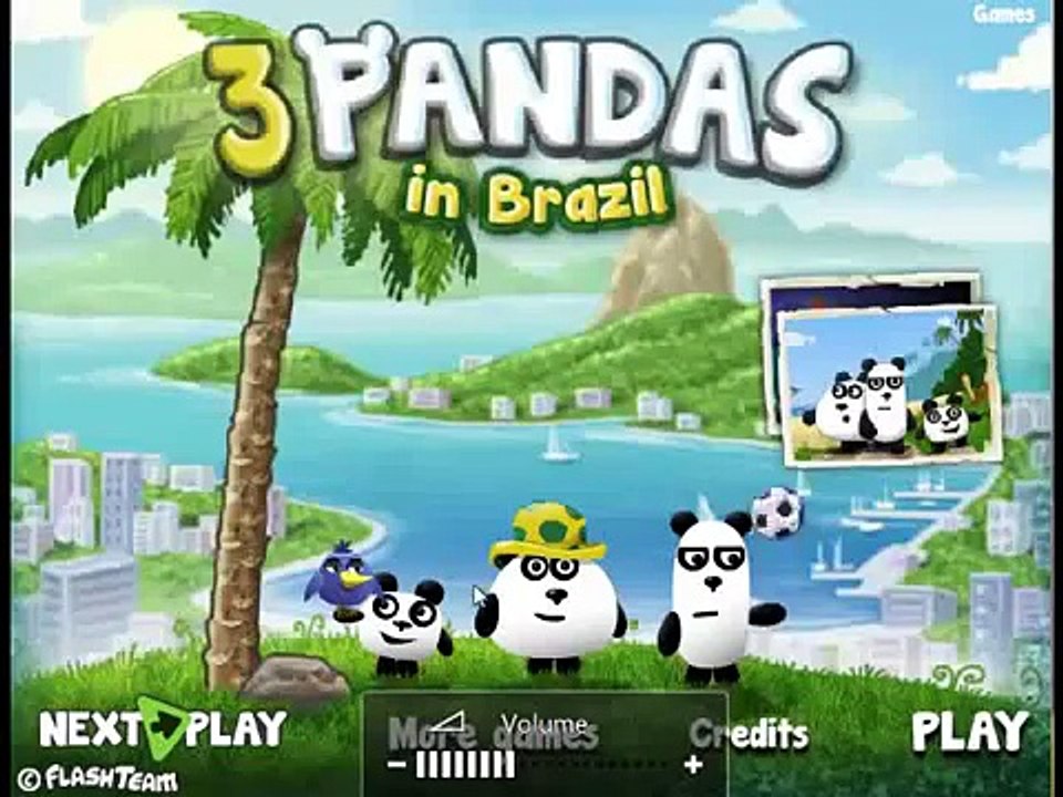 3 Pandas in Brazil Full Walkthrough All Level