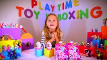 DISNEY FROZEN Princess Kinder Surprise Eggs Opening and My Little Pony Blind Bags Toy Surprise PTU