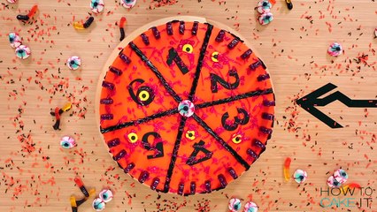 How To Make A GROSS-Tacular Surprise Inside HALLOWEEN ROULETTE CAKE | Yolanda Gampp | How To Cake It