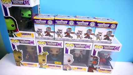 Funko Pop! Guardians of the Galaxy - Groot, Dancing Groot, Gamora, Drax, Star-Lord - Mystery Minis