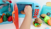 Toy Cutting Fruits Play Food Velcro Cooking Playset Kitchen Microwave Toy Food