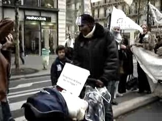 Manifestation Droit au logement - 11/11/2007