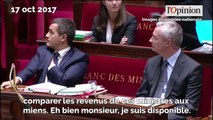 Vive passe d’armes entre Bruno Le Maire et Jean-Luc Mélenchon à l’Assemblée