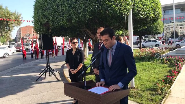 İlköğretim Haftası kutlama programı Milli Egemenlik Meydanı Atatürk anıtına çelenk sunma töreni