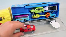 Pororo Car Carrier Tayo the Little Bus Garage Toy Surprise English Learn Numbers Colors