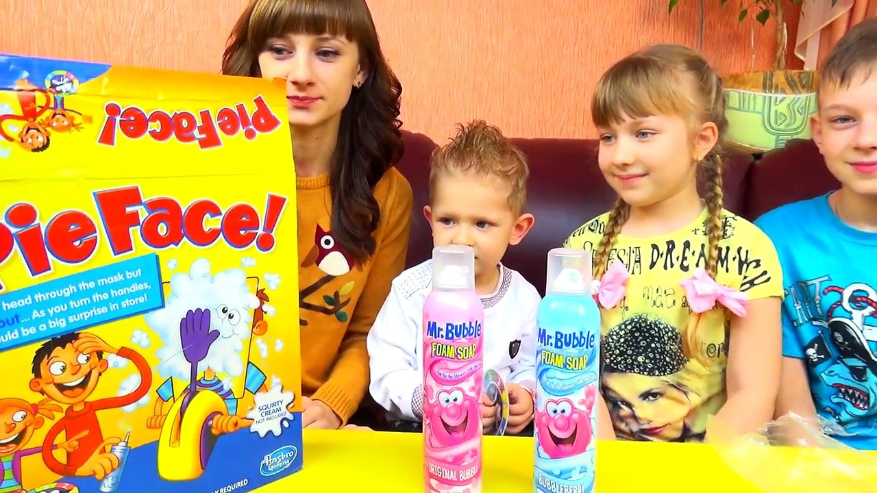 PIE FACE CHALLENGE!!! ПРОДОЛЖЕНИЕ вместе с Анюткой и Ярославом Челлендж Взбитые сливки в лицо