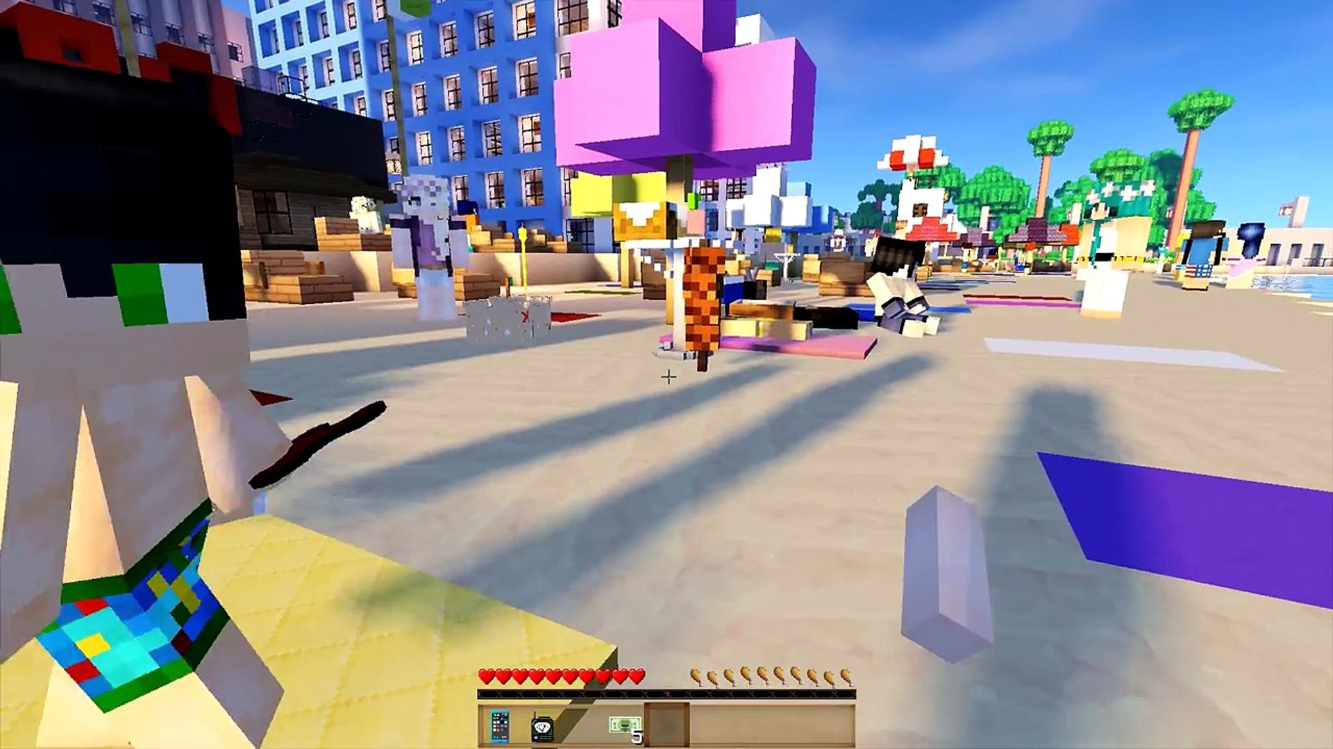 Beach Bully Takes Fidget Spinner From A Baby Minecraft Babies Minecraft Roleplay Video Dailymotion - hello neighbor texture pack roblox