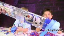 Frozen GIANT Crayon Surprise Eggs! SpongeBob   Frozen Chocolate Eggs, Art Toys HobbyKidsTV