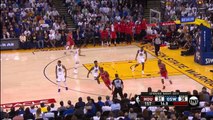 James Harden steps back and scores a three pointer vs Warriors!