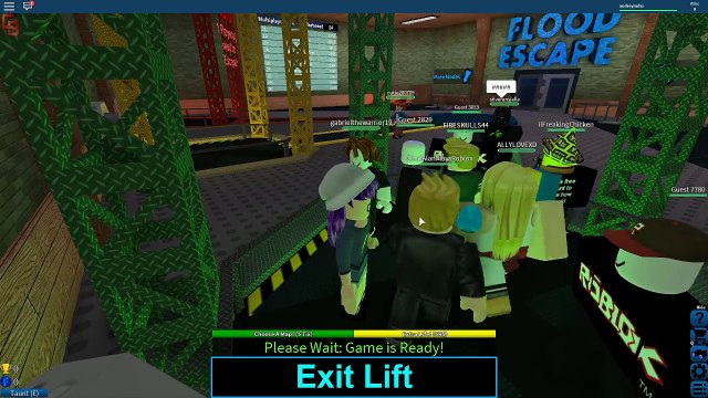 ROBLOX LETS PLAY FLOOD ESCAPE | RADIOJH GAMES & GAMER CHAD