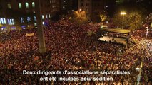 Espagne: manifestation contre l'incarcération d'indépendantistes