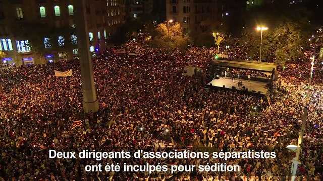 Espagne: manifestation contre l'incarcération d'indépendantistes