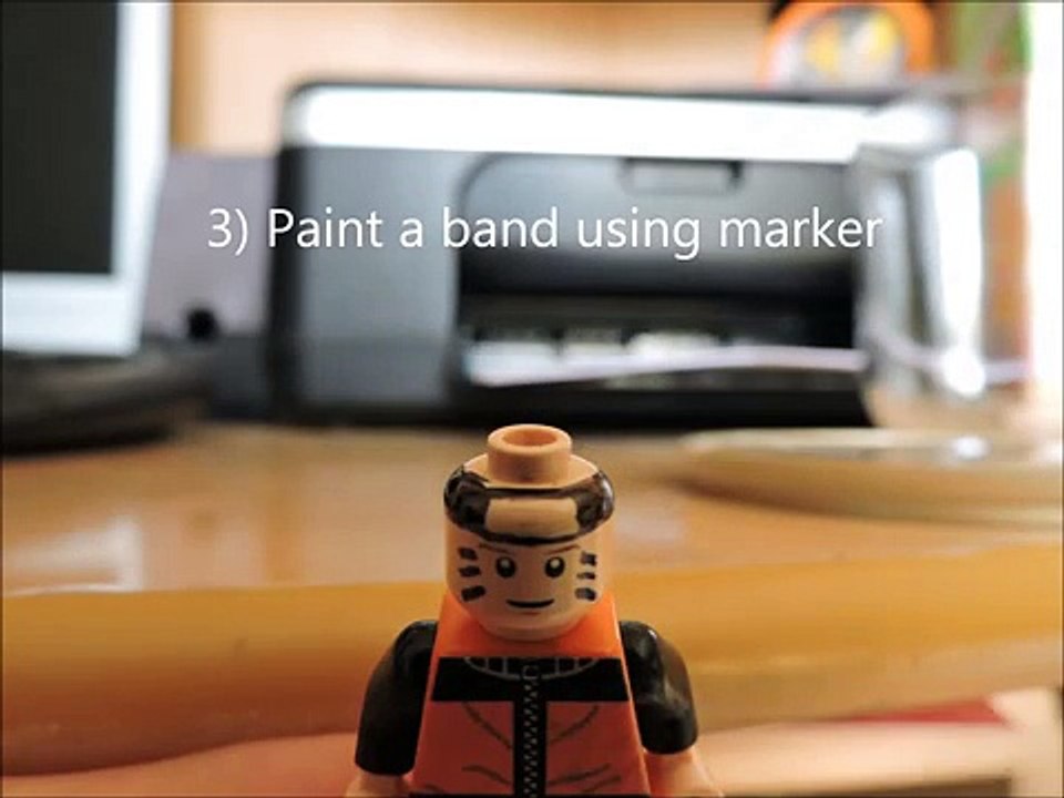 Lego Naruto Shippuden   How to make Naruto Uzumaki minifigure with Rasengan !!!