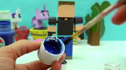 DIY Custom Gamer Chad Minecraft Toy - Acrylic Paint Painting Do It Yourself Craft Video