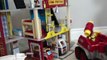 Boys playing with Firetrucks, John Deere Trors, Blocks, Police Cars, and Construction Toys!!!
