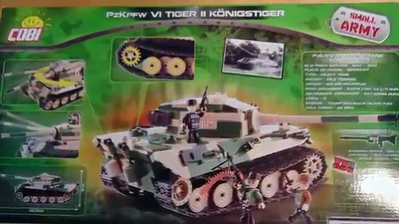 Cobi King Tiger tank build and review Konigstiger Small Army