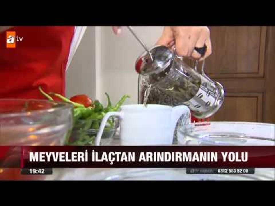 Meyveleri ilaçtan arındırmanın yolu - atv Ana Haber