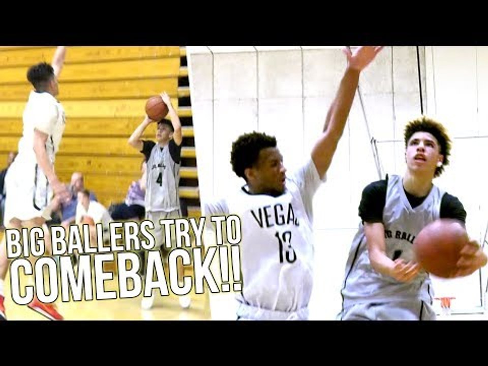 LaMelo Ball Leads Big Ballers LATE Comeback VS Vegas Elite! Will Pluma