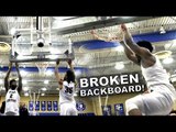 Cody Riley BREAKS (And Fixes) Backboard with Dunk! | BROKEN RIM DUNK!