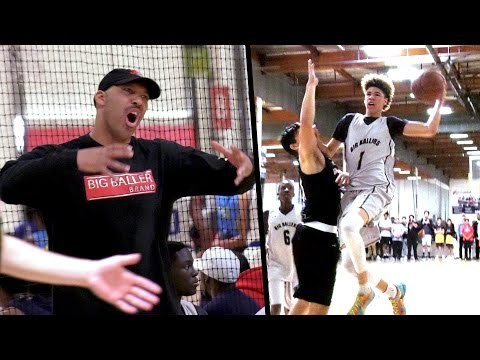 LaMelo Ball at Point & Lavar as Coach! Melo 38 POINTS in AAU Opener with Big Ballers!