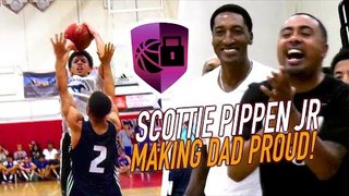 Scottie Pippen Jr Has Pick-Pocket On HOF! Sierra Canyon DEBUT HIGHLIGHTS in Front of His Dad!
