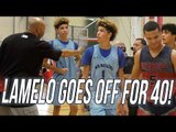 LaMelo Was UNSTOPPABLE! 40 Point SCORING RAMPAGE To SAVE Big Ballers VS Tough Team!