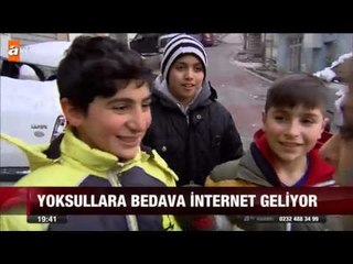 Yoksullara bedava internet geliyor - atv Ana Haber