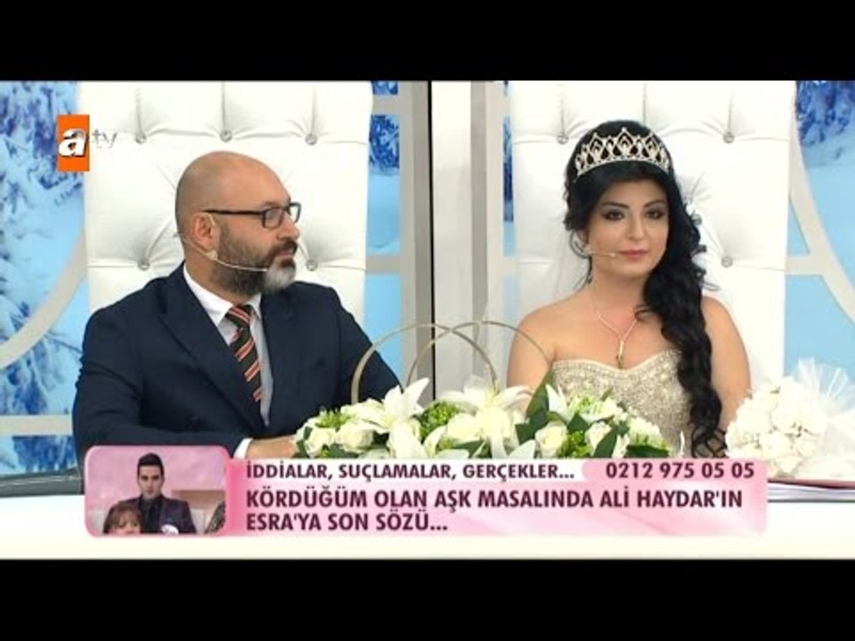 Mikail ile Mehtap nikah masasına oturuyor - Esra Erol'da 103. Bölüm - atv