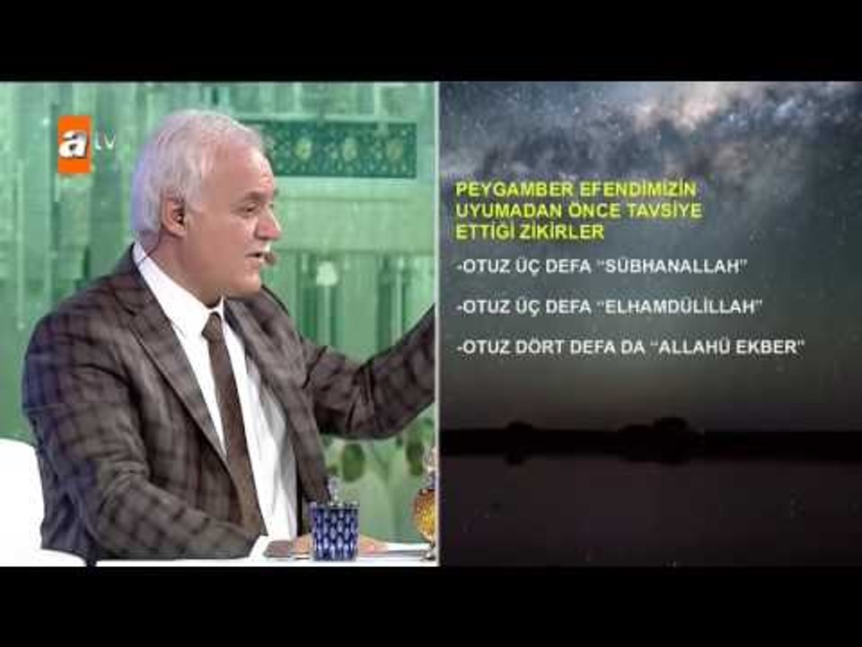 Peygamber Efendimizin uyumadan önce tavsiye ettiği zikirler - atv