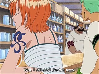 One Piece - Luffy & Blackbeard meet at Mock Town