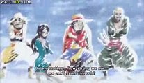 One Piece funny scene - Luffy, Zoro and Robin scary faces