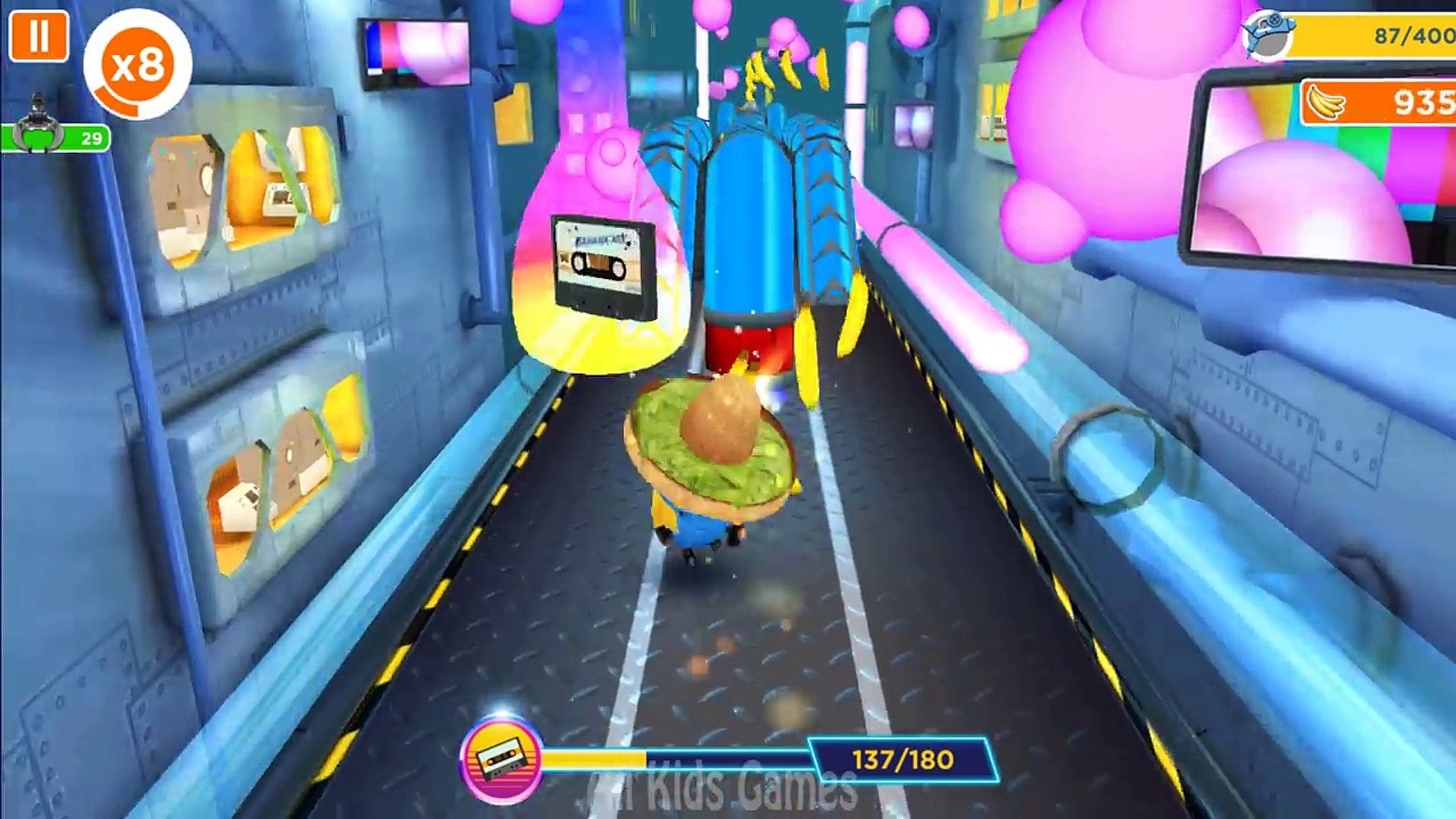 Despicable Me 2 Minion Rush Tortilla Chip Hat Minion In Special Mission Back To The 80s