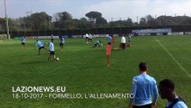 18-10-2017. Formello, l'allenamento della Lazio