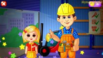 Crane and Excavator - Dump Truck, Loader Diggers and Builder - Cartoons Truck Videos for Children