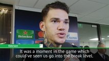 Penalty save a crucial moment - Ederson