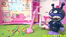 アンパンマン おもちゃアニメ 掃除機で吸ってみよう❤ブロックラボ Toy Kids トイキッズ animation anpanman