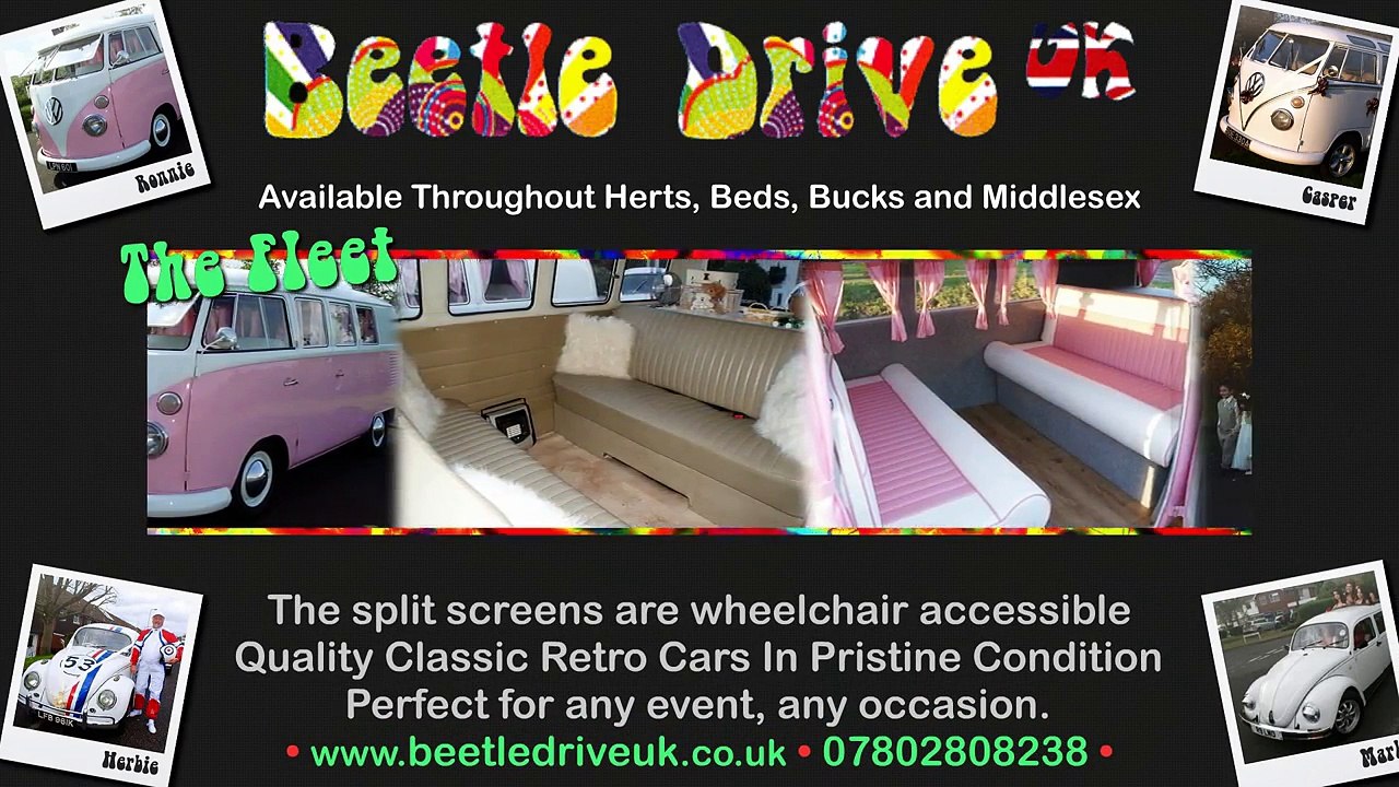 Beetle Drive UK - VW Camper Beetle Limousine and Herbie Chauffeur Cars