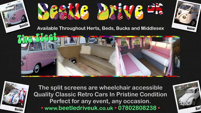 Beetle Drive UK - VW Camper Beetle Limousine and Herbie Chauffeur Cars