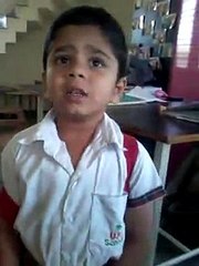 Cute answer to teacher for coming late with cute reason - by sweet Indian boy child