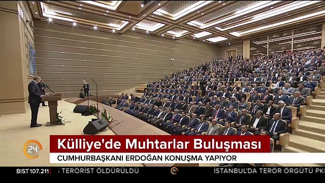 Cumhurbaşkanı Erdoğan muhtarlar toplantısına Kerkük türküsüyle başladı