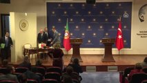 Dışişleri Bakanı Çavuşoğlu ile Portekizli Mevkidaşı Silva Ortak Basın Toplantısı Düzenledi (2)