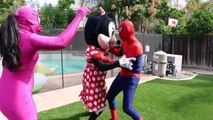Princess Rapunzel Steps on Spidermans Head! w/ Joker, Venom & Minnie Mouse in Real Life