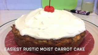 EASIEST RUSTIC MOIST CARROT CAKE
