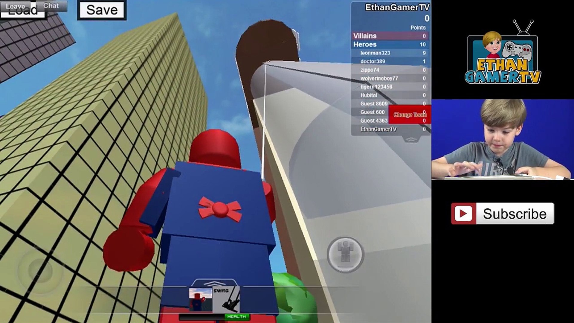Ethan Playing Roblox Online
